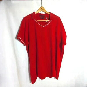 Ladies Dunbrooke Red Golf Polo Shirt Dry Moisture Management sz 4 XL